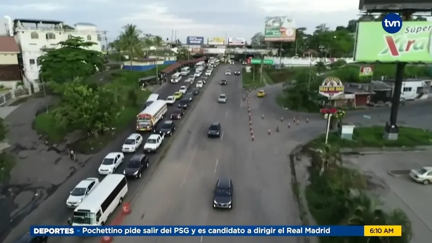 Reapertura de carriles desde Arraiján a la capital