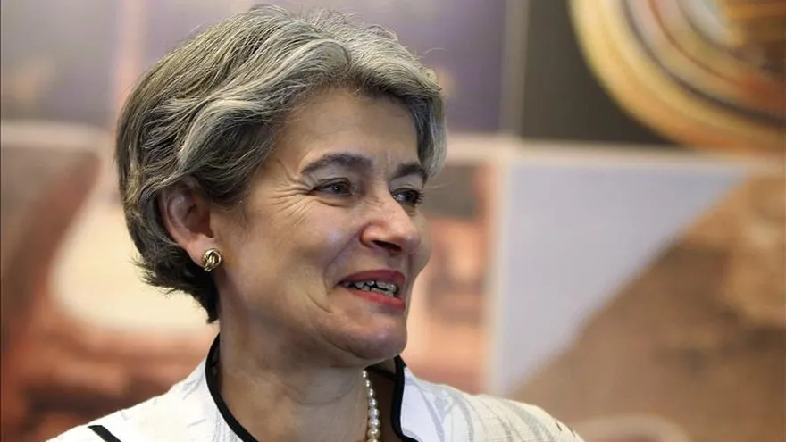 La directora general de la Organización de las Naciones Unidas para la Educación, la Ciencia y la Cultura (UNESCO), Irina Bokova, durante una intervención.
