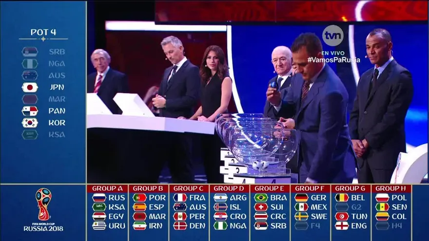 Panamá estará en el Grupo G del Mundial Rusia 2018