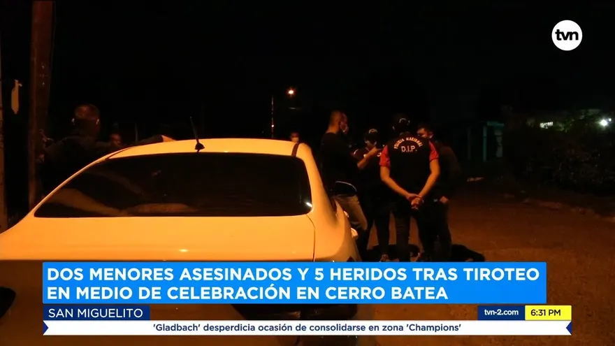 Dos menores asesinados y cinco heridos tras tiroteo en Cerro Batea