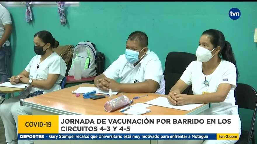 Jornada de vacunación por barrido en los circuitos 4-3 y 4-5 finaliza este domingo