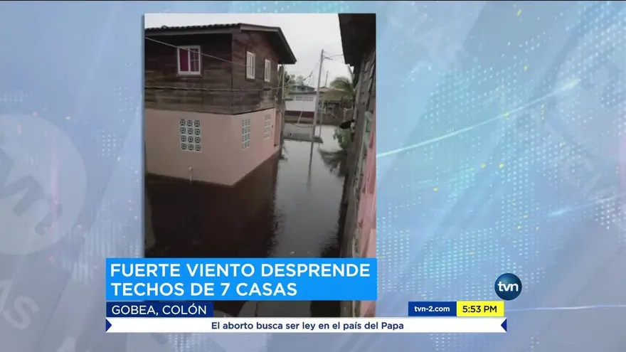 Mal tiempo ocasiona inundaciones en Costa Abajo de Colón