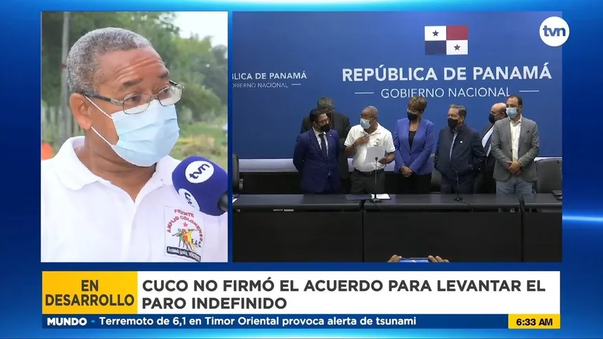 ‘Nosotros no fuimos a levantar paro’, dice dirigente colonense Edgardo Voitier