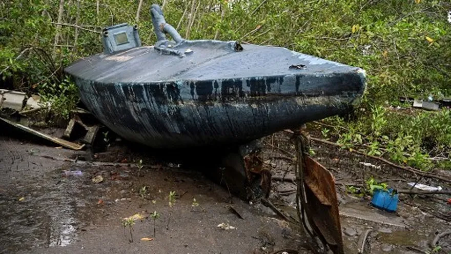 Un narcosubmarino en Colombia