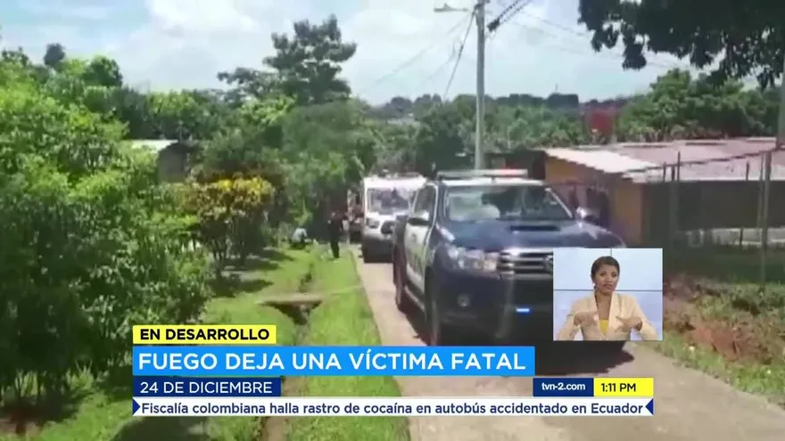 Muere una persona en incendio en 24 de Diciembre