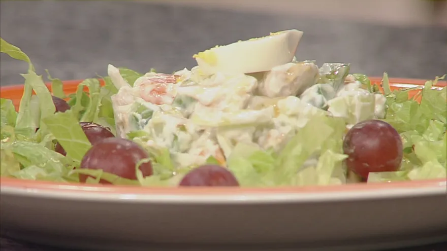 Receta: Ensalada de chayote con pollo