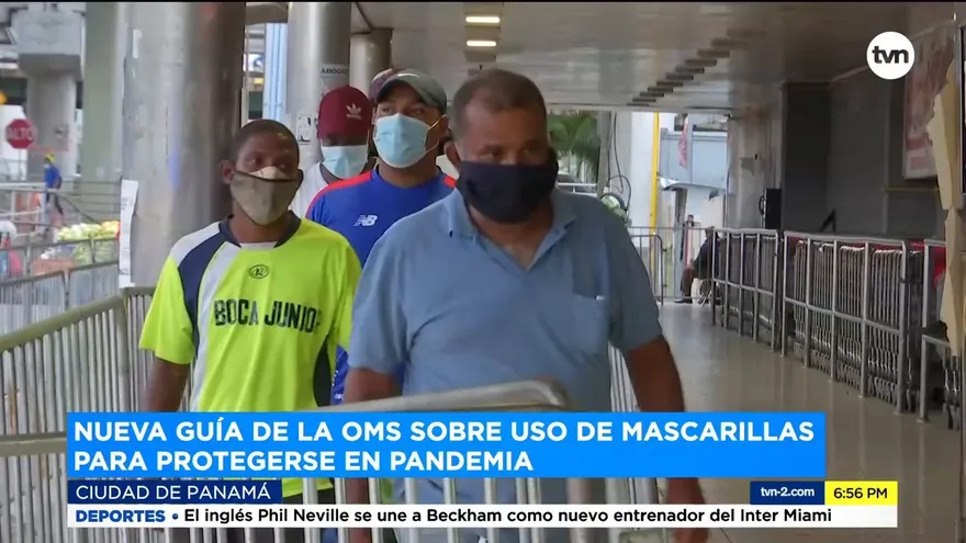 OMS actualiza su guía sobre uso de mascarillas