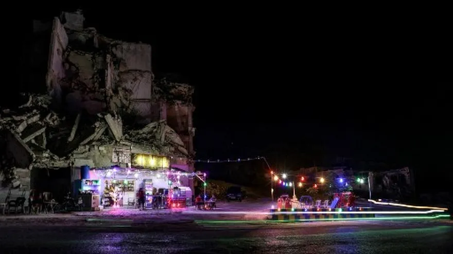 Zonas afectadas por bombardeos en Siria