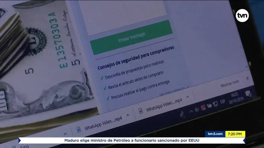 Denuncias de comerciantes  víctimas de los estafadores