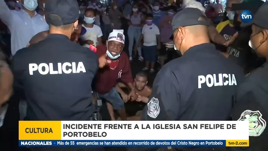 Aforo dificulta ingreso de feligreses a la iglesia de Portobelo