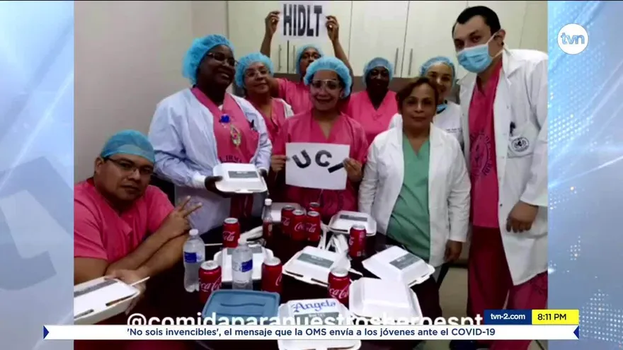 Los héroes que llevan comida gratuita al personal médico