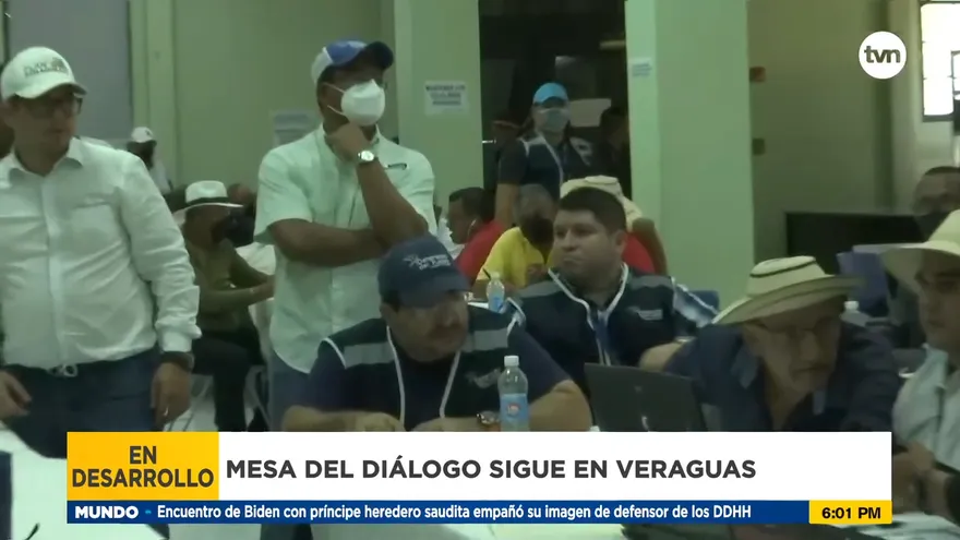 Sigue negociación en la mesa de diálogo en Veraguas