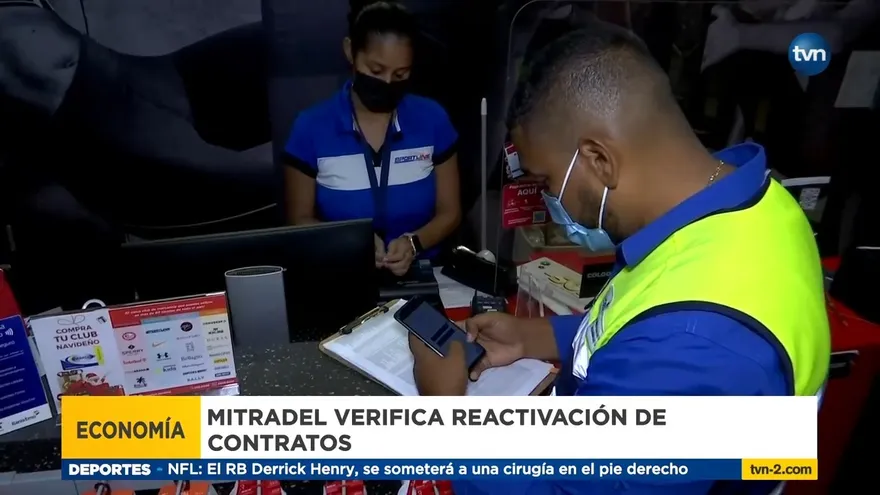 Mitradel verifica reactivación de contratos