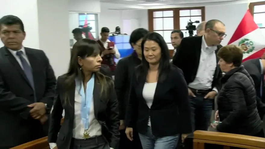 Keiko Fujimori en audiencia por pedido de prisión preventiva