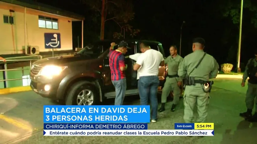 Tres heridos tras intercambio de disparos en Chiriquí