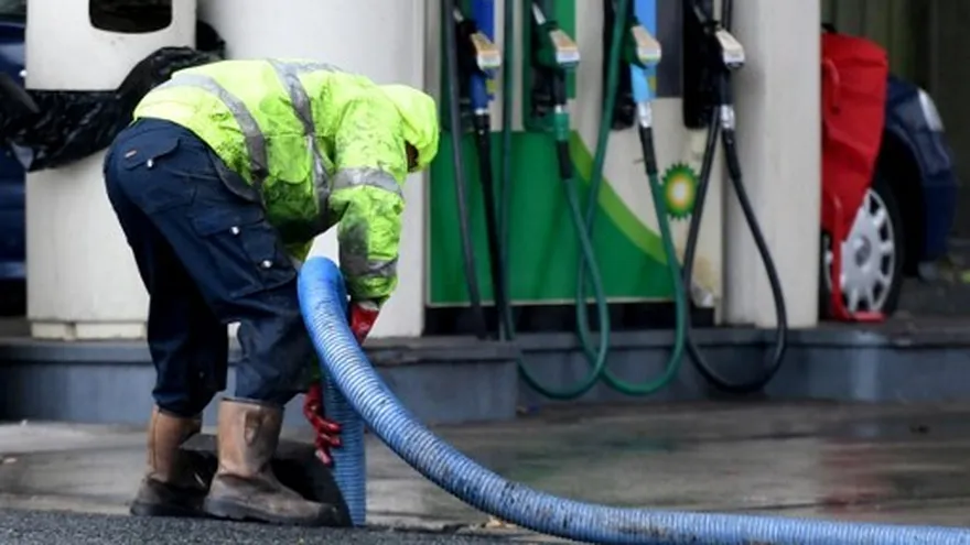Una gasolinera en el Reino Unido