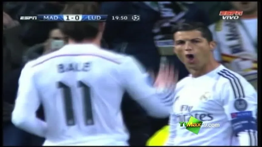 Gol de Penal de CR7, Real Madrid 1 - 0 Ludogorets