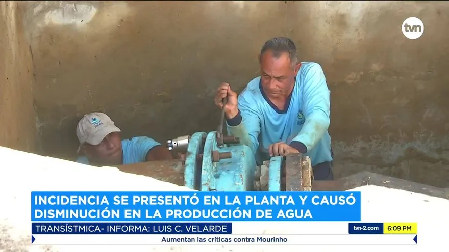 Potabilizadora de Chilibre opera al 90% de su capacidad por daño en bomba