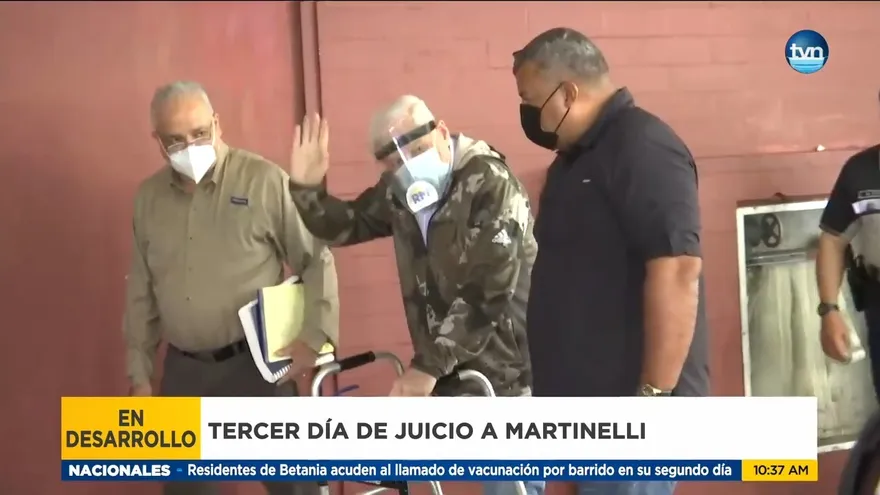 Martinelli acude a tercer día de juicio por caso 'Pinchazos'