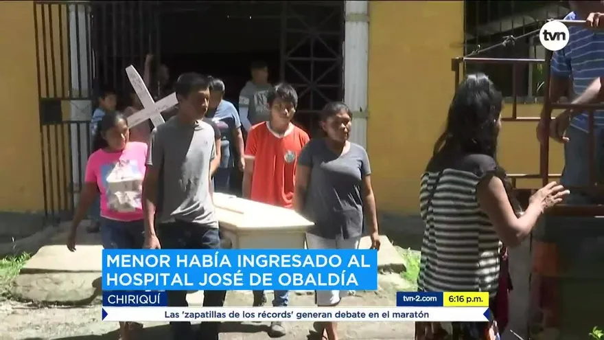 Realizan sepelio de menor que murió por desnutrición en Chiriquí