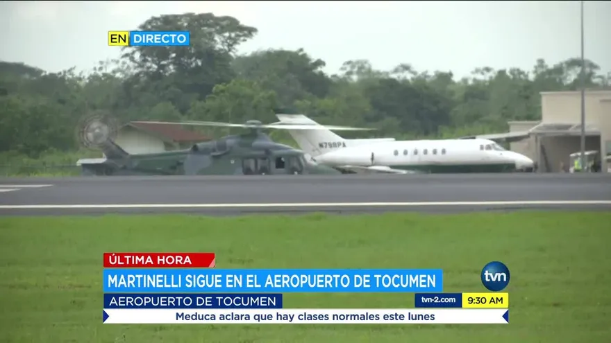 Martinelli llega a Panamá