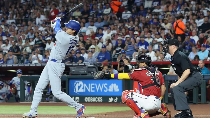 Dodgers y Diamondbacks en acción