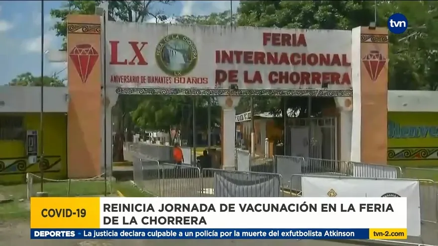 Se reanuda jornada de vacunación en la Feria de Chorrera