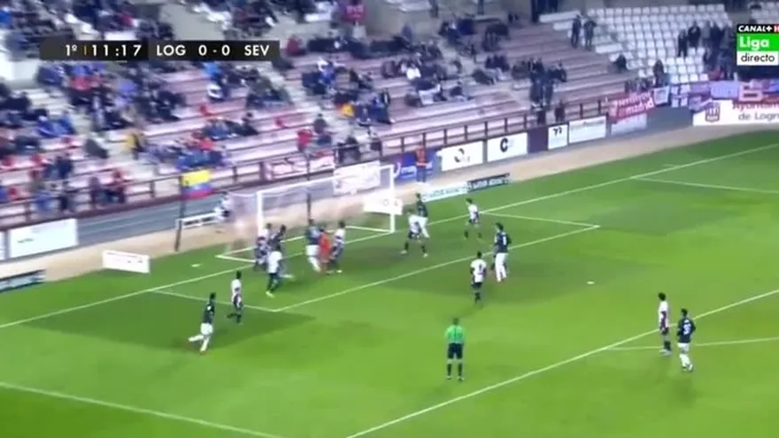 Sevilla venció 3-0 al Logroñés