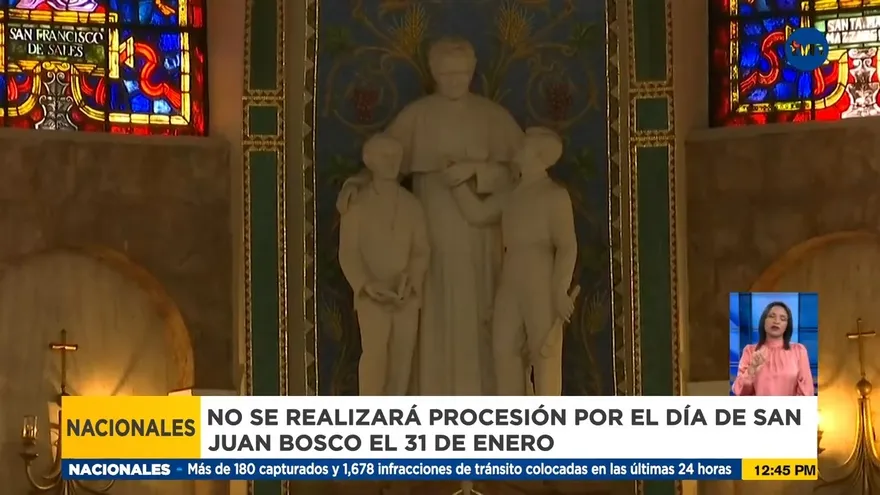 Reiteran que no se realizará procesión en conmemoración a San Juan Bosco
