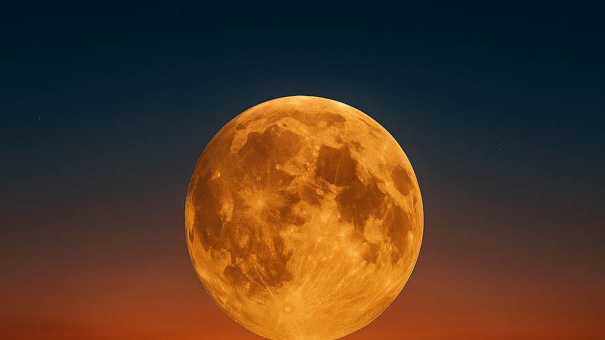 Una imagen que representa a una luna llena