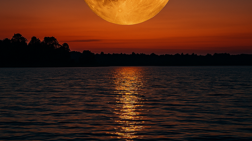 Una imagen que representa a una luna llena
