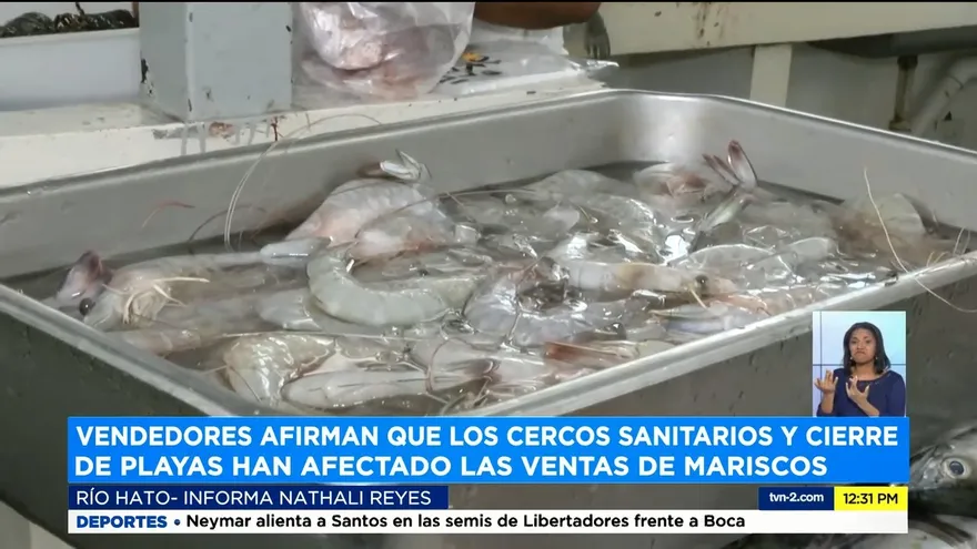 Bajas ventas en Mercado de Marisco en Río Hato