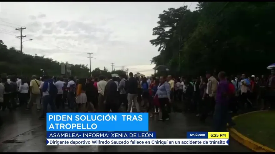 Estudiantes de la UTP van a la Asamblea Nacional tras atropello de estudiante