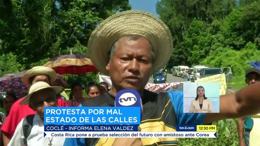 Protestan por mal estado de las calles en La Pintada