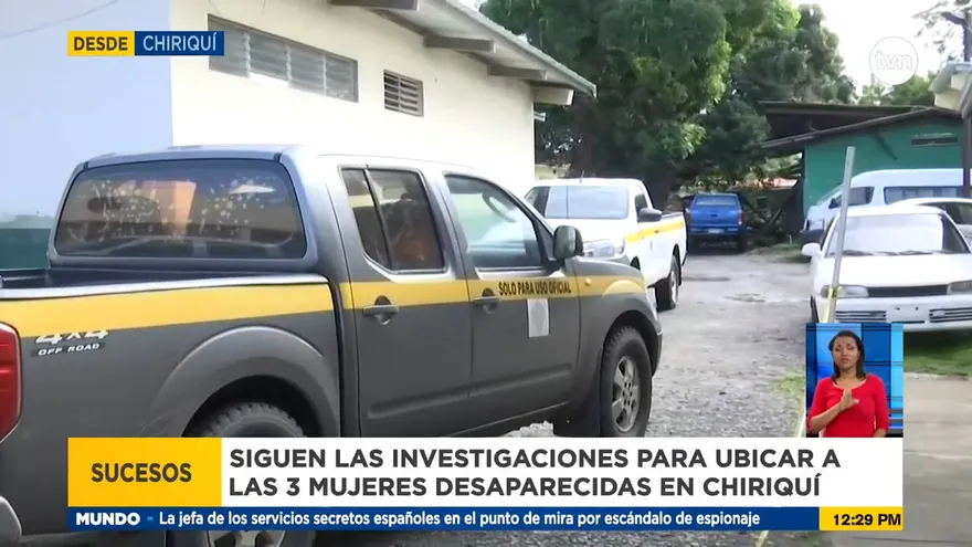 Investigan paradero de tres mujeres en Chiriquí
