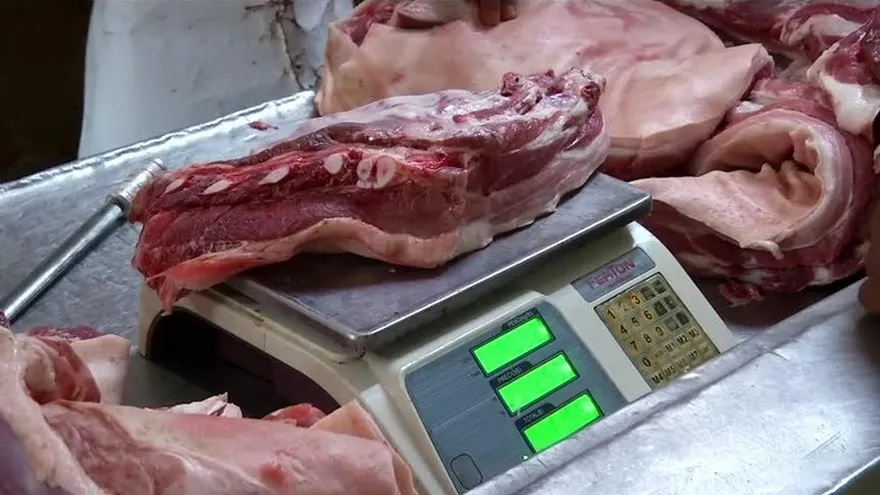 El puerco es la carne más barata