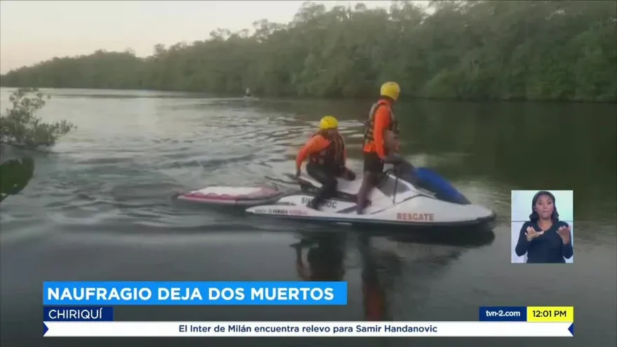 Continúan búsqueda de desaparecido tras naufragio en Chiriquí