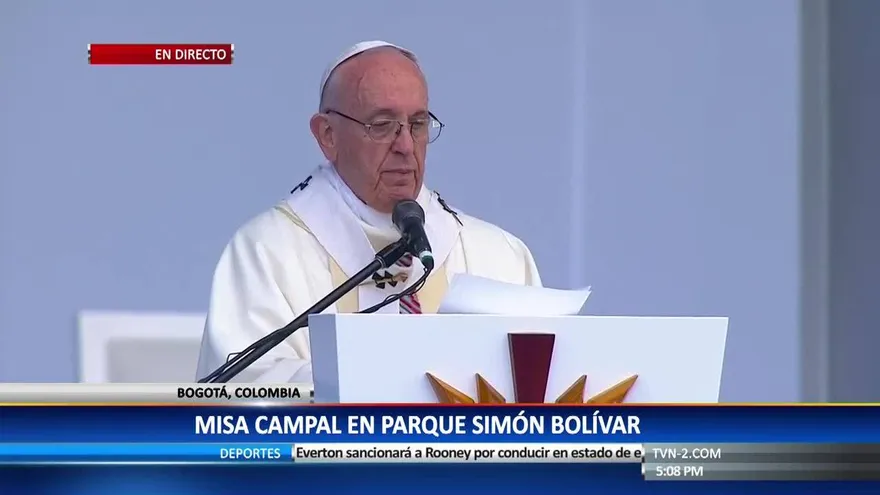 Papa pide a los colombianos acabar con las tinieblas del ‘odio’