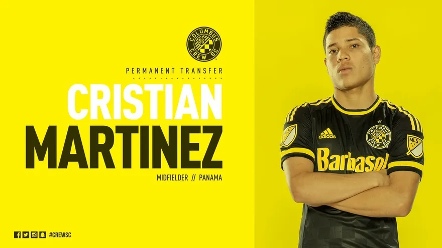 Columbus Crew adquirió definitivamente a Cristian Martínez