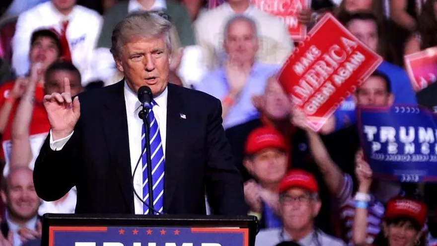 El candidato republicano a la Presidencia de EE.UU., Donald Trump.