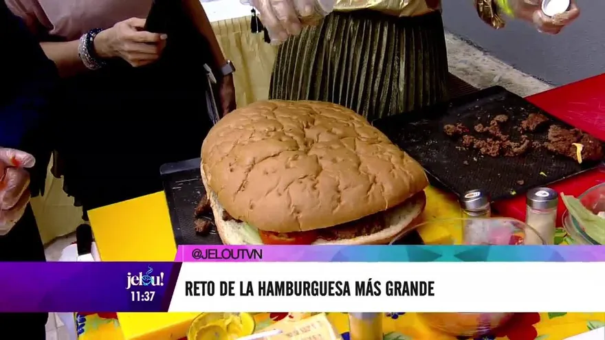 Reto de la hamburguesa más grande
