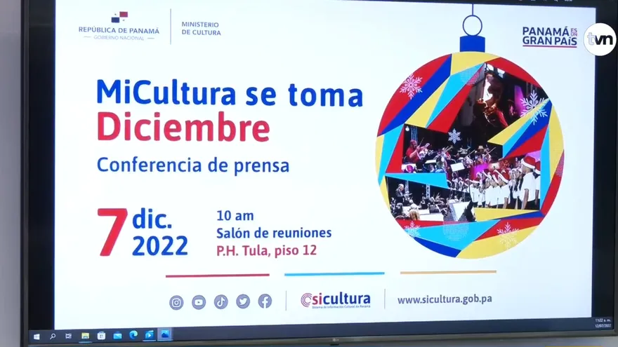 Ministerio de Cultura se toma diciembre