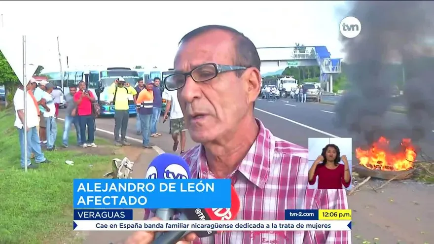 Comunidades en Veraguas protestan por apagones