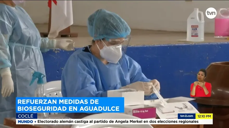 Refuerzan medidas de bioseguridad en el distrito de Aguadulce