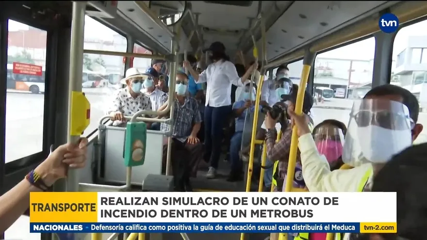 Recomendaciones en caso de incendio en metrobús