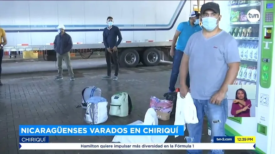 Nicaragüenses varados en la frontera retornan a su país