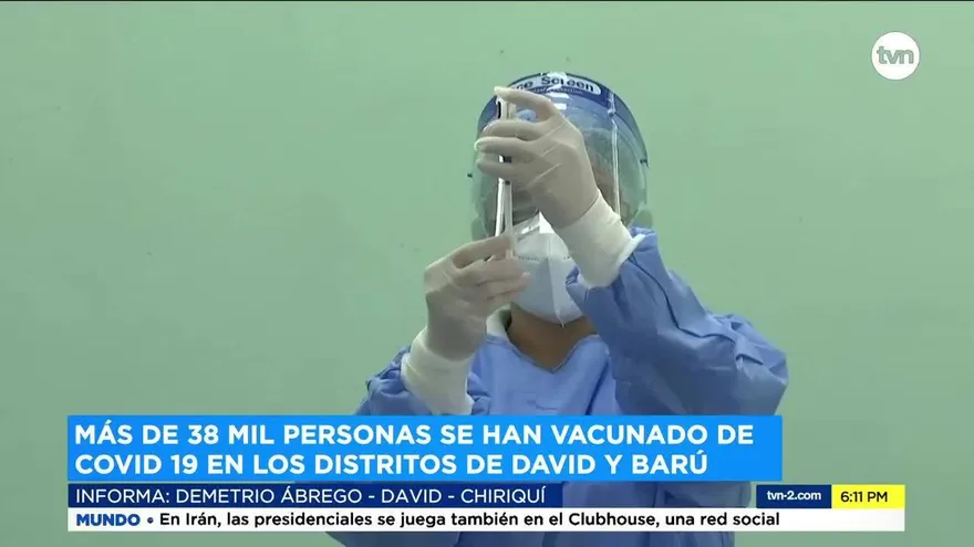 En Chiriquí personas asistieron a jornada de vacunación masiva