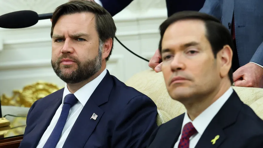 Vicepresidente de EEUU, JD Vance, y el secretario de Estado, Marco Rubio