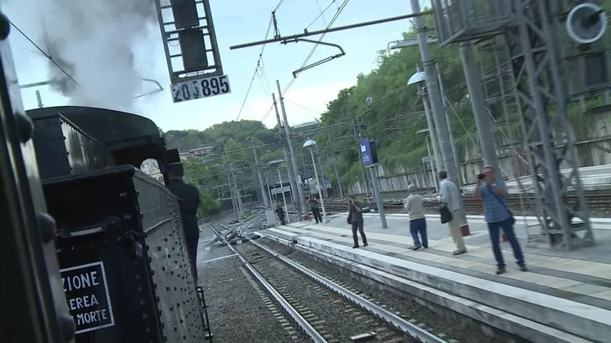 Un viaje en el tren del papa