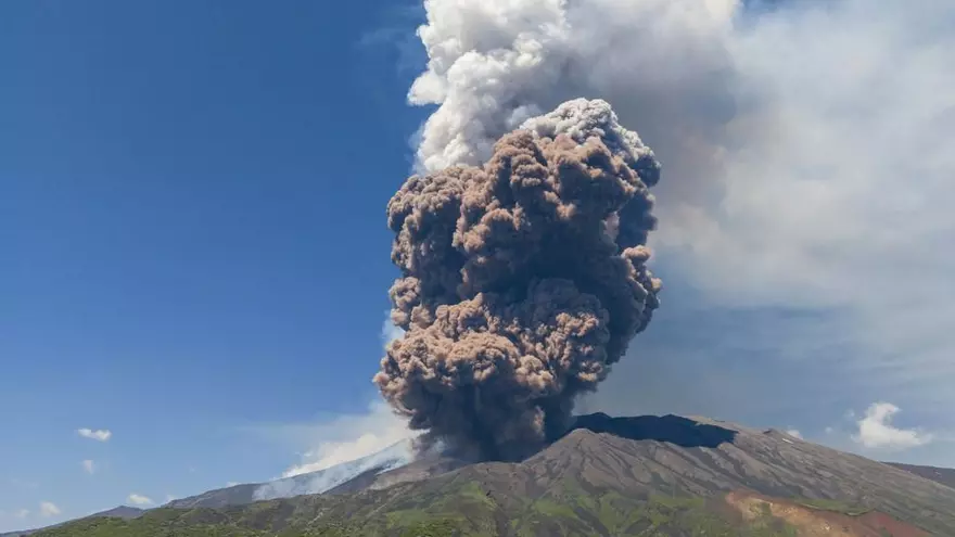 Monte Etna, el volcán activo más alto de Europa.